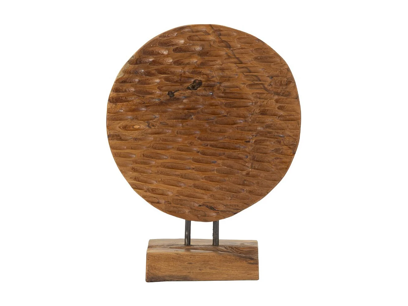 Scultura in legno marrone cm 30x15,5X40