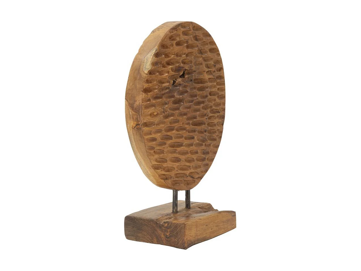 Scultura in legno marrone cm 30x15,5X40