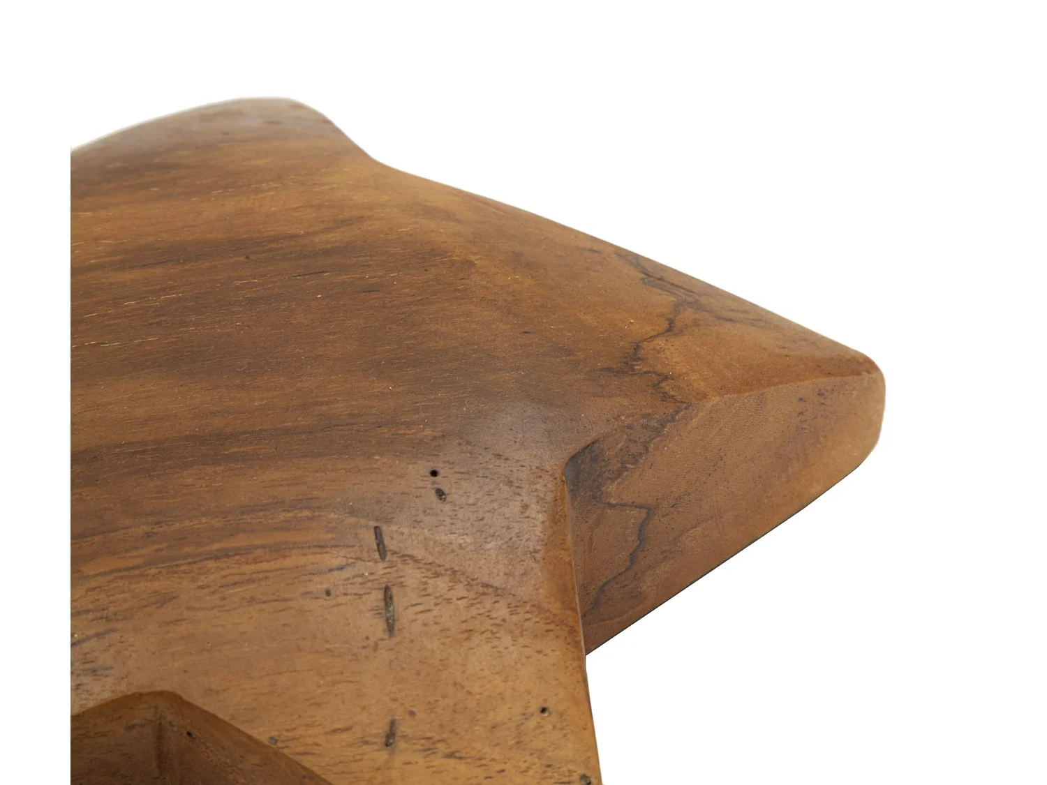 Decorazione in legno marrone cmØ19x5