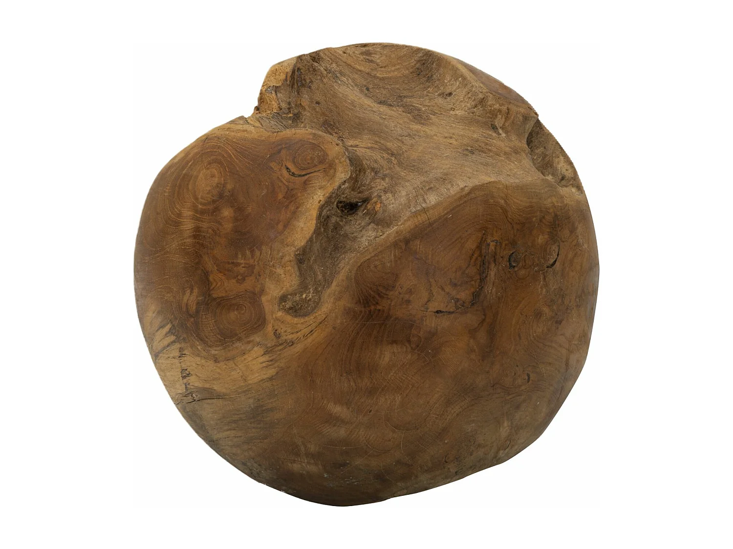 Sphère en bois marron Ø 25 cm