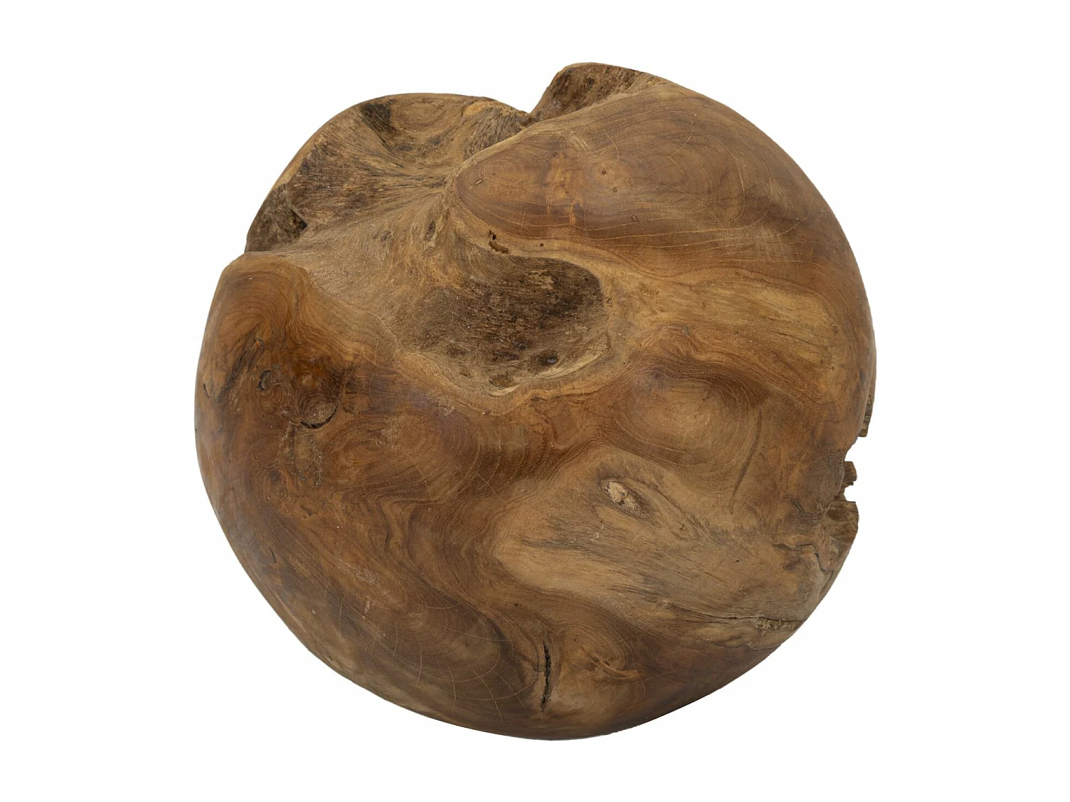 Sphère en bois marron Ø 25 cm