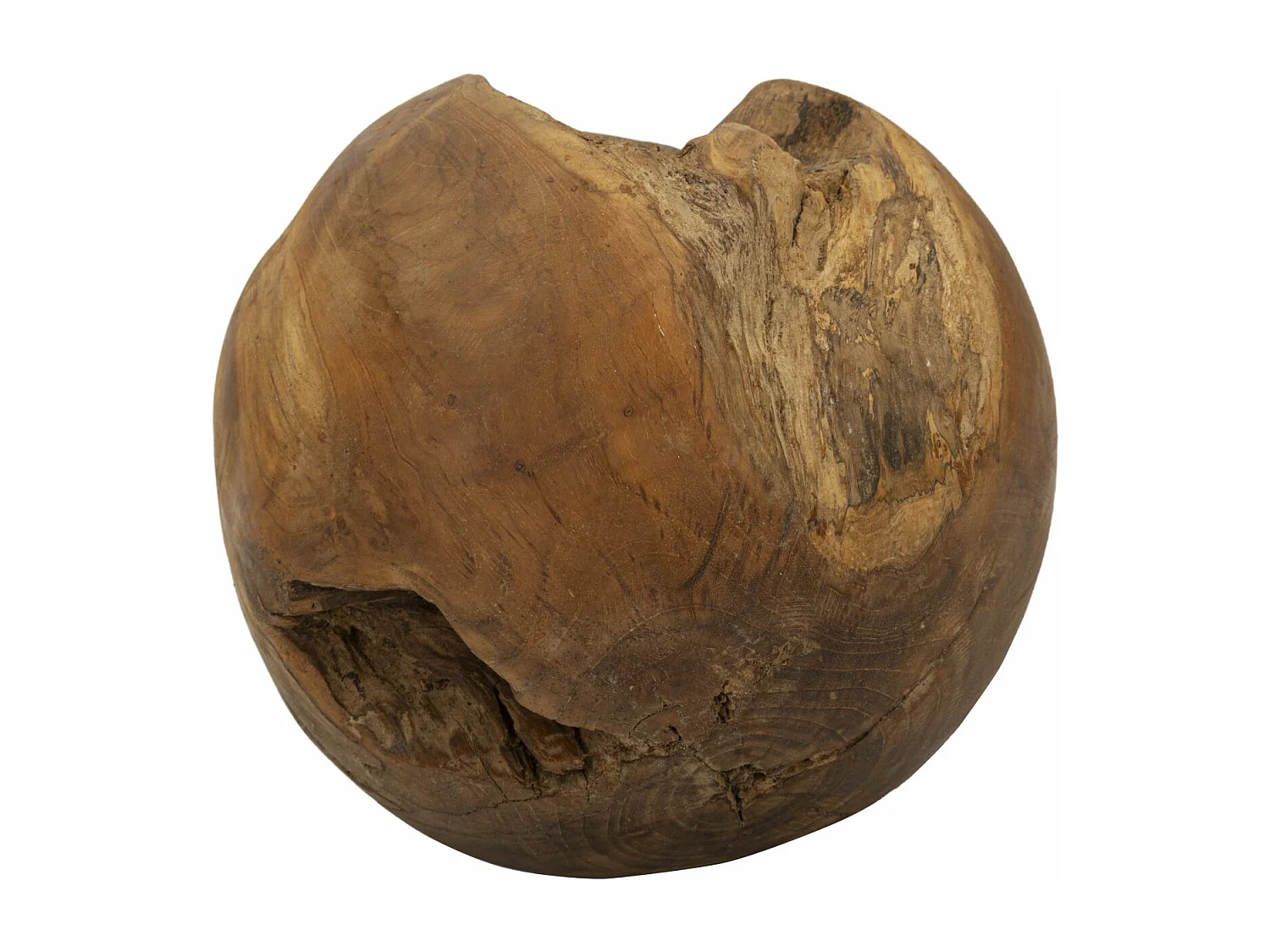 Sphère en bois marron Ø 25 cm