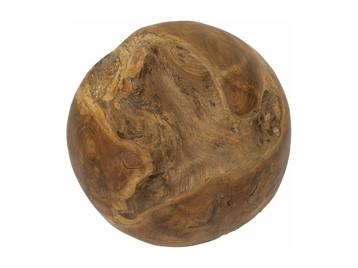 Sphère en bois marron Ø 25 cm