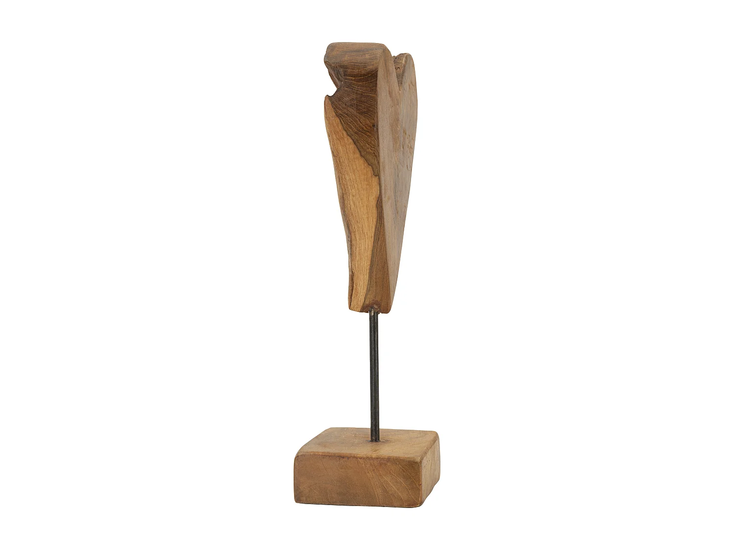 Scultura in legno marrone cm 15x10x35
