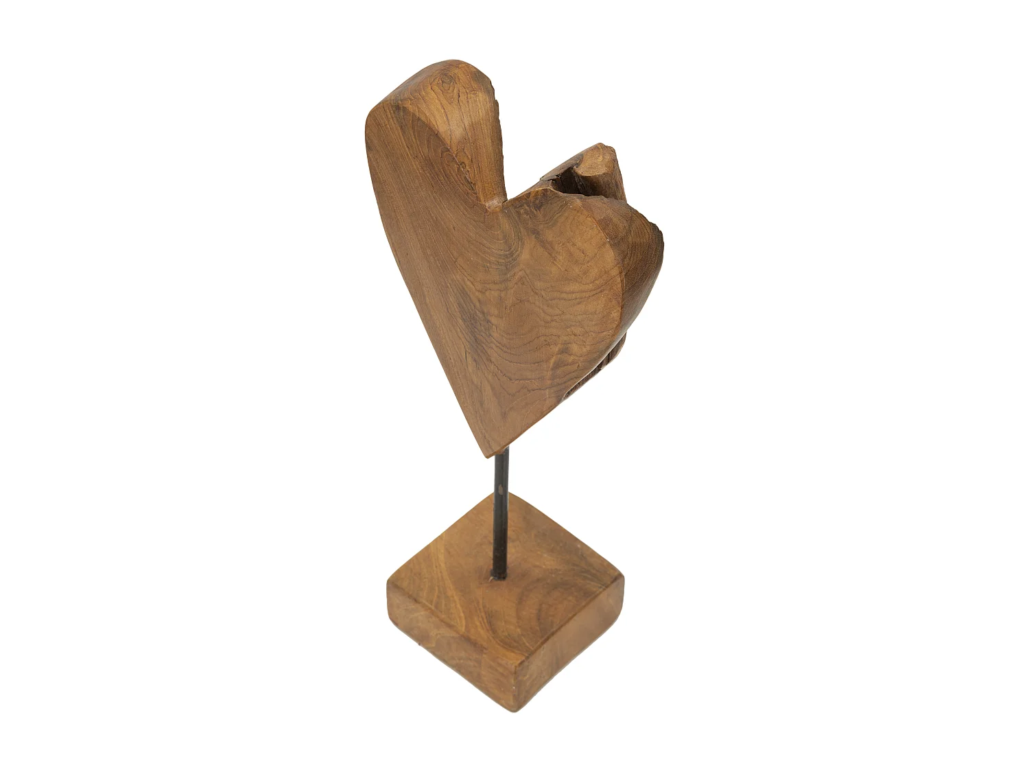 Scultura in legno marrone cm 15x10x35