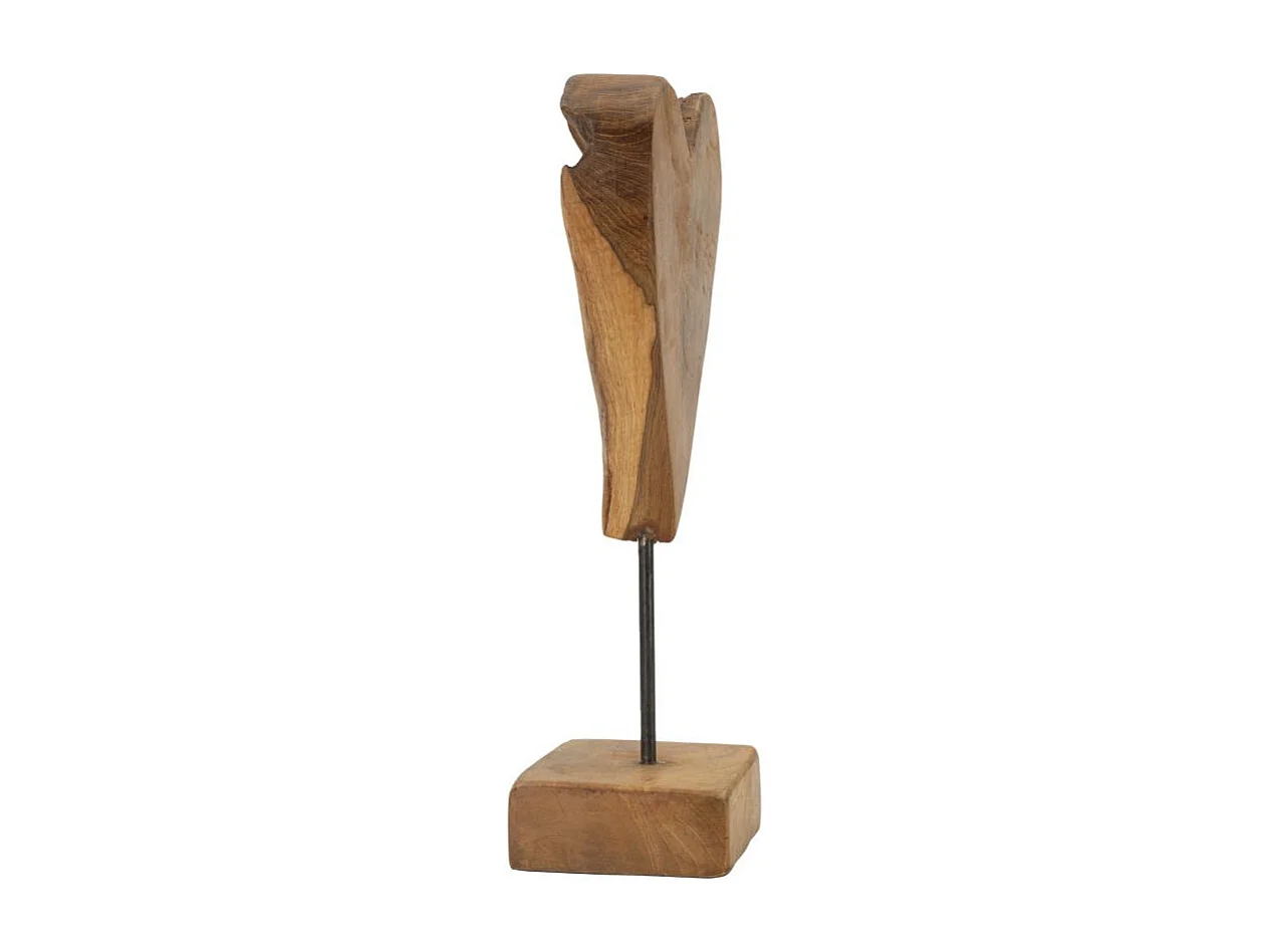 Scultura in legno marrone cm 15x10x35