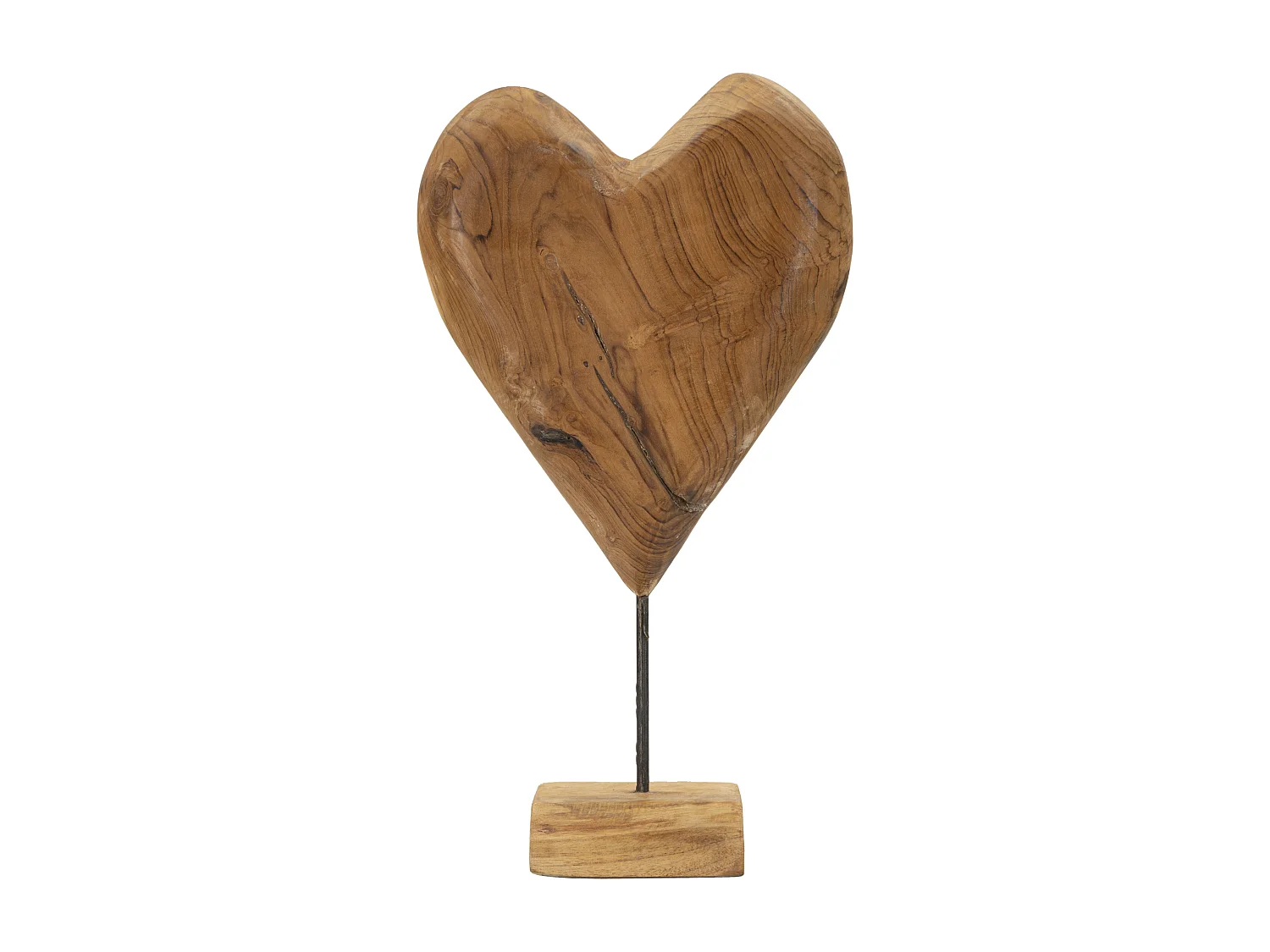 Scultura in legno marrone cm 25x12x45