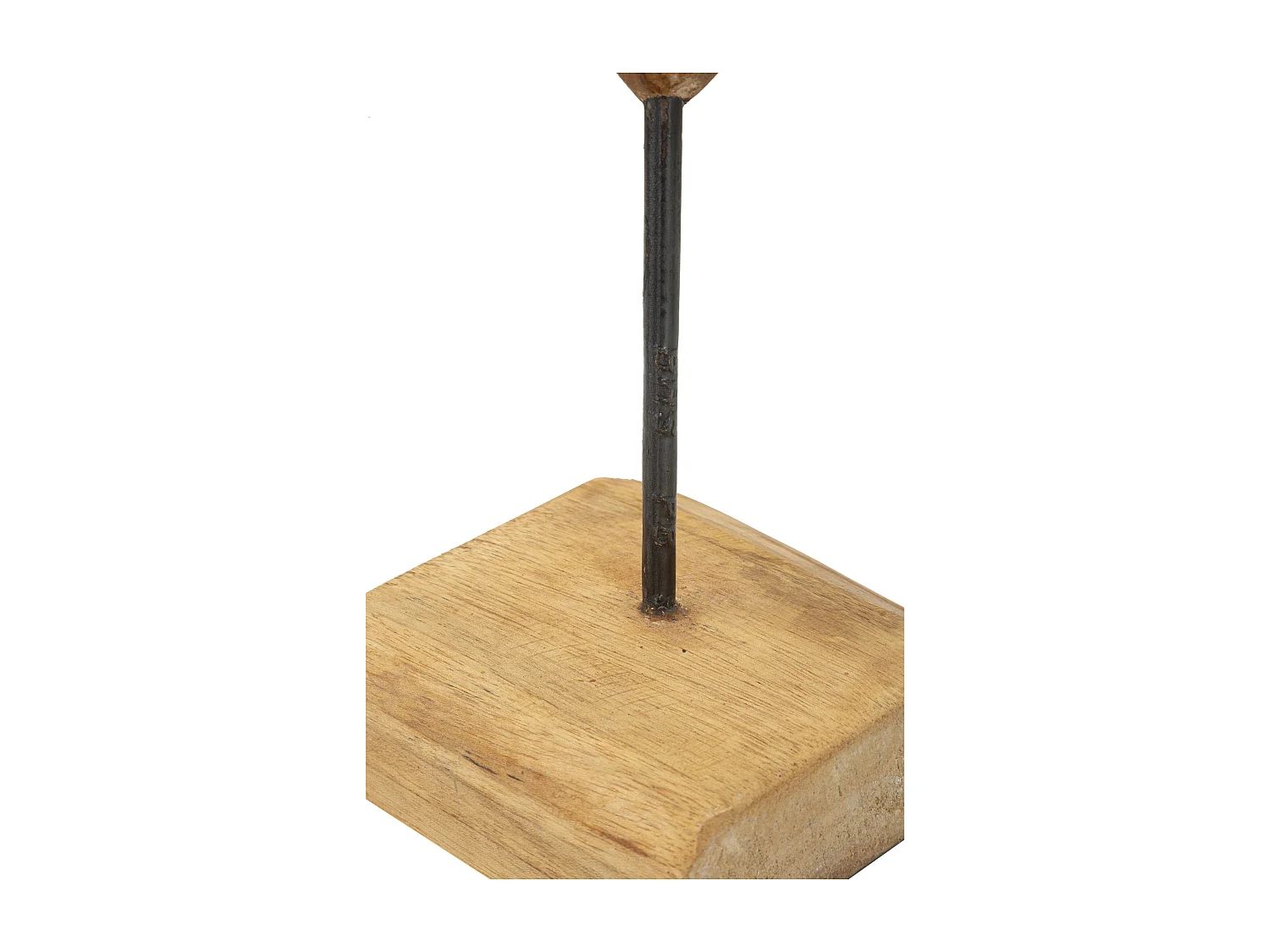 Objet Déco en Teck "Cœur" 45cm Naturel