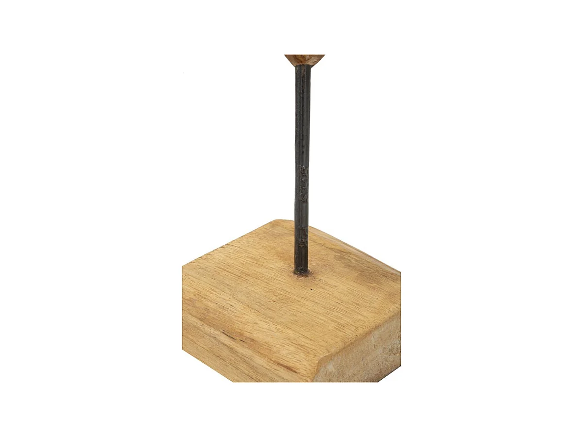 Objet Déco en Teck "Cœur" 45cm Naturel