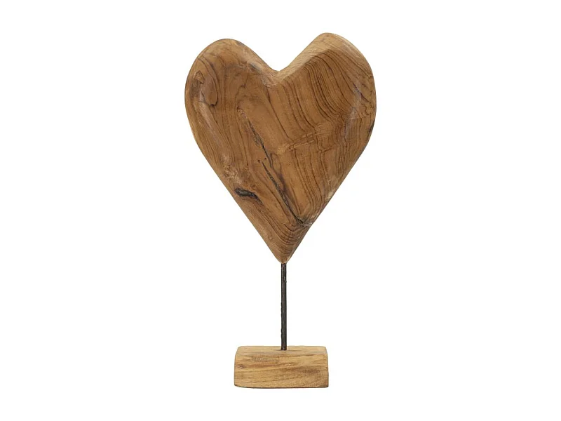 Bruin houten sculptuur 25x12x45 cm