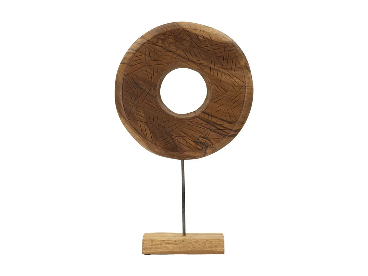 Scultura in legno marrone cm 35x10x58