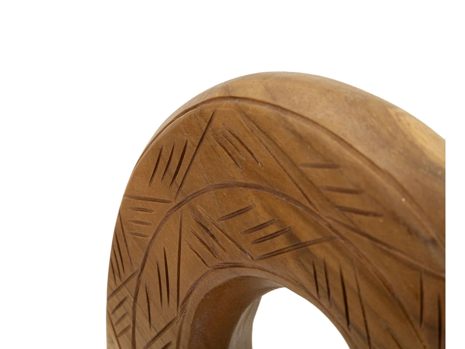 Scultura in legno marrone cm 20x10x28