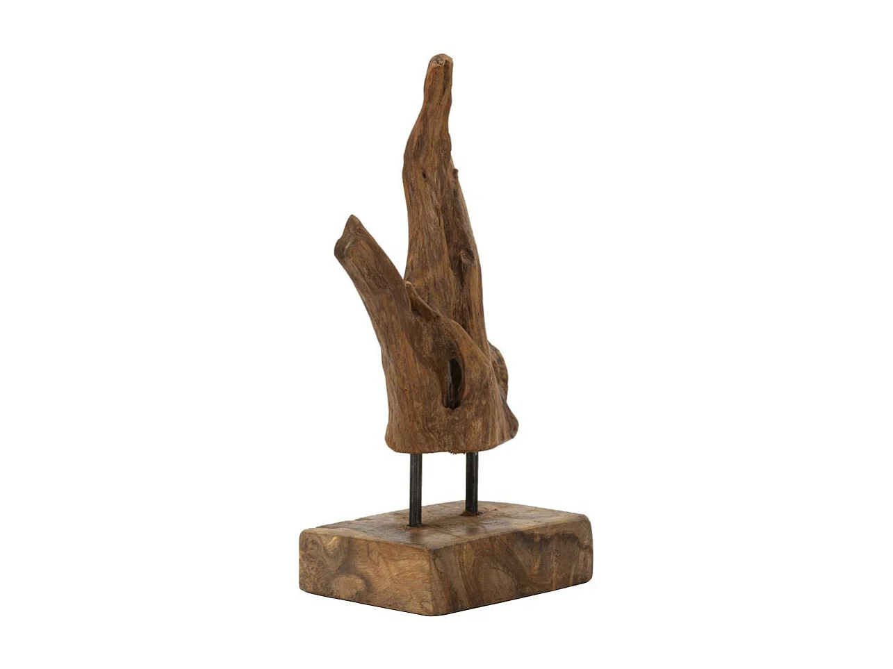 Scultura in legno marrone cm 20x11x34