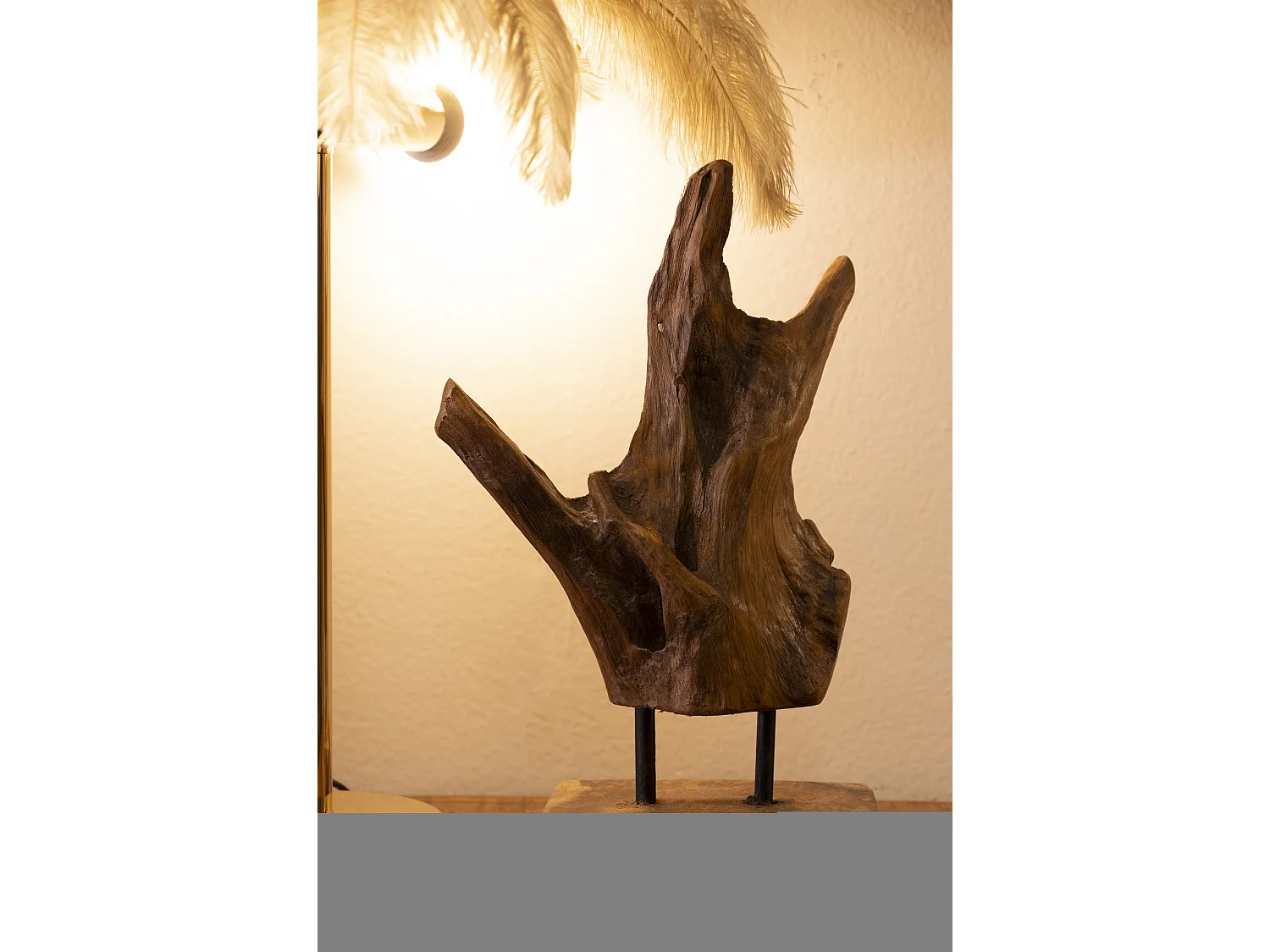 Scultura in legno marrone cm 20x11x34