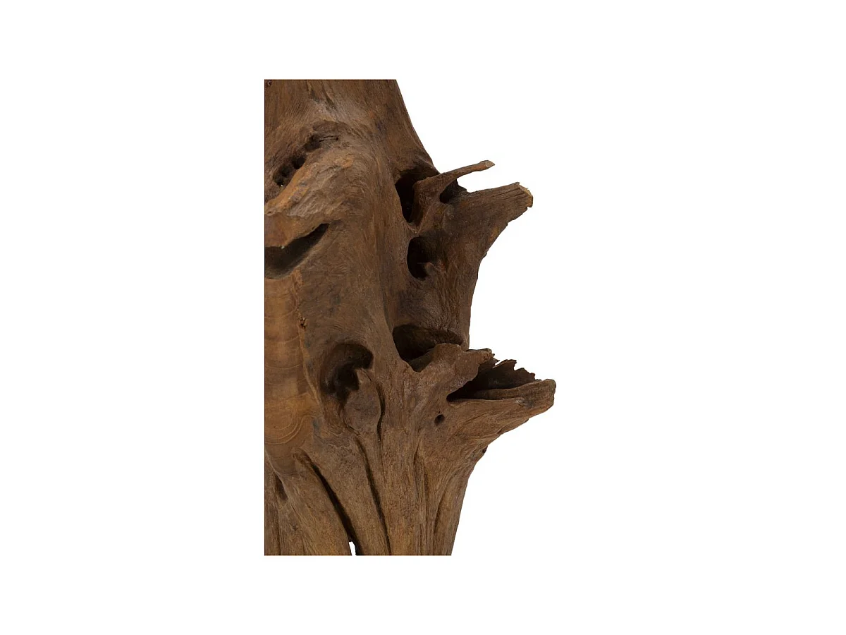 Scultura in legno marrone cm 23x27x64