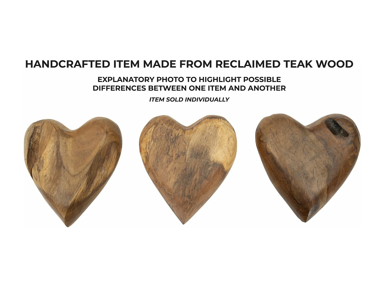 Décoration en bois marron cm 16x14x4,5