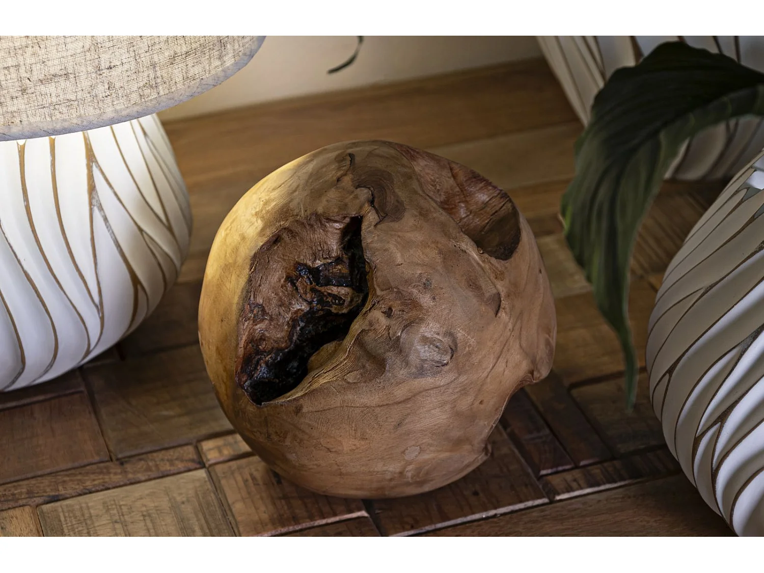 Sfera in legno marrone cm Ø 20