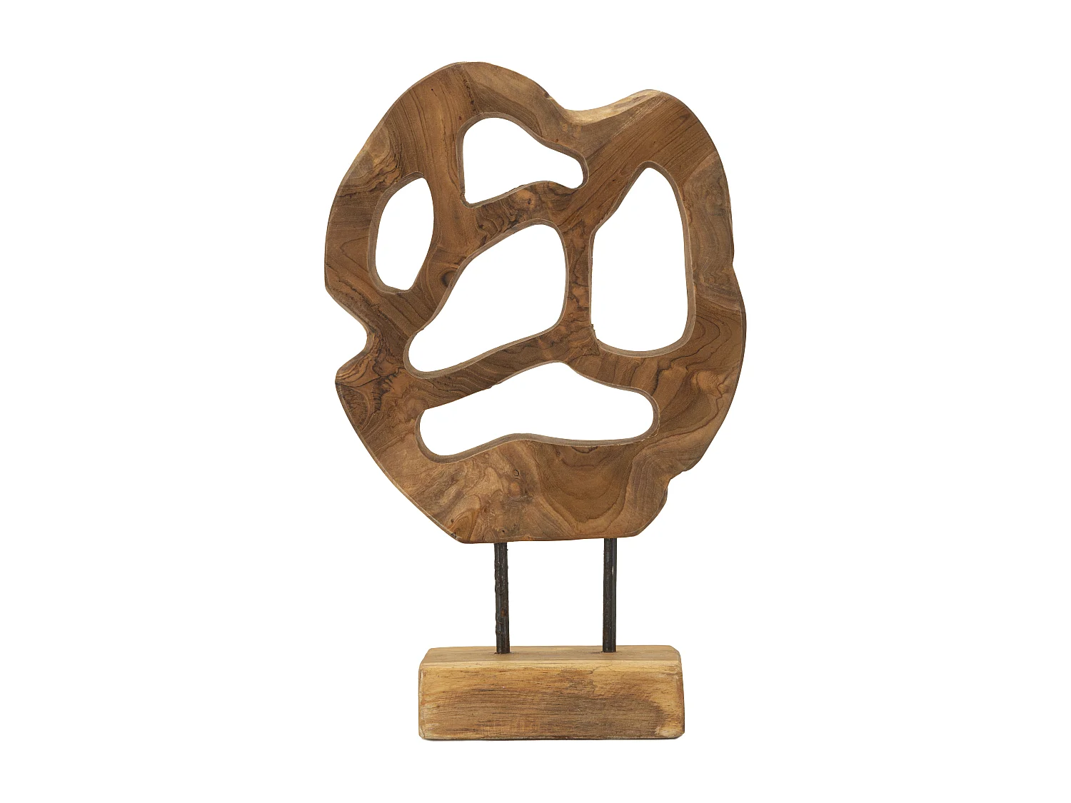 Objet Déco en Teck "Lubang" 38cm Naturel