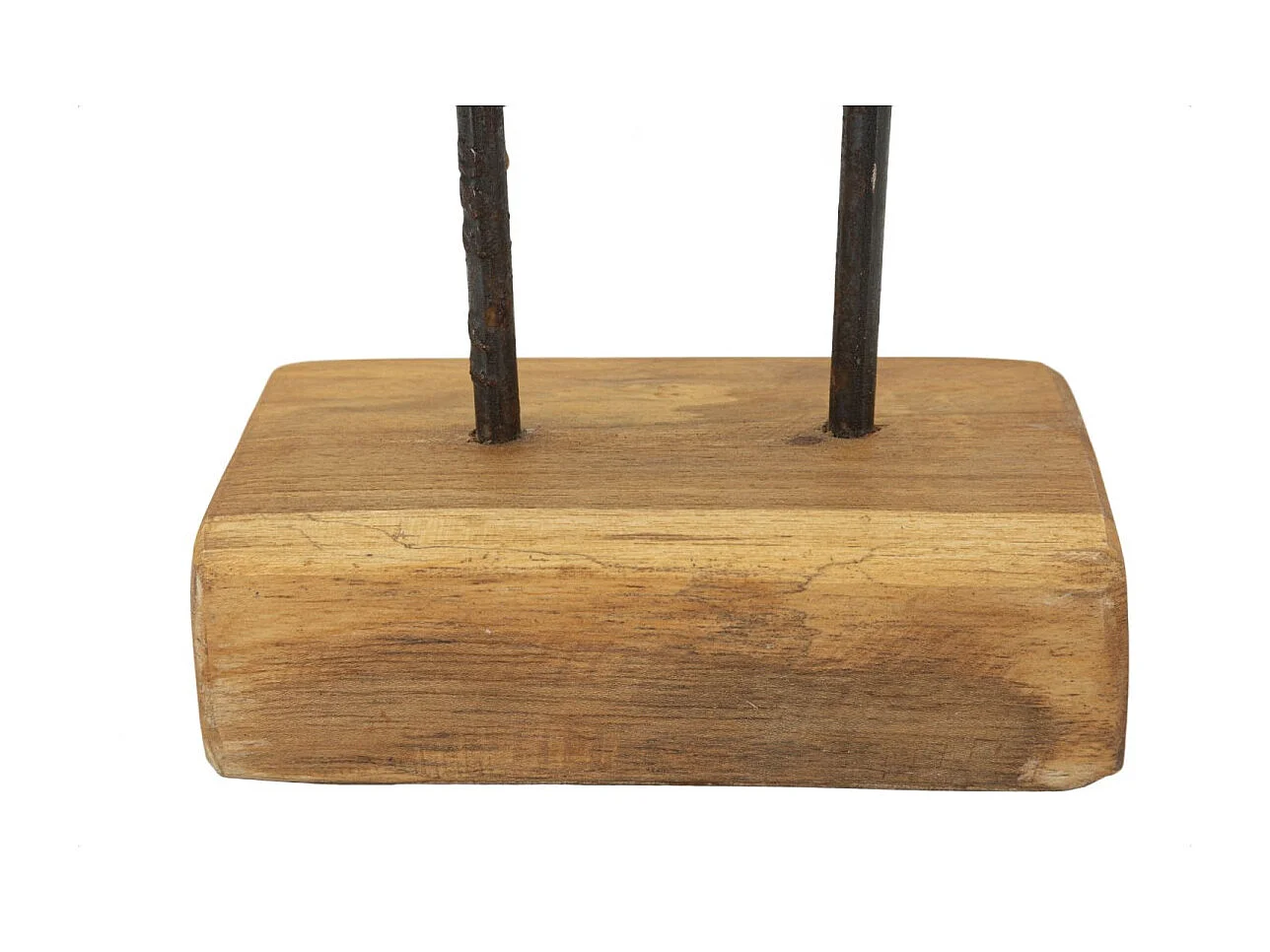 Scultura in legno marrone cm 25x10x38