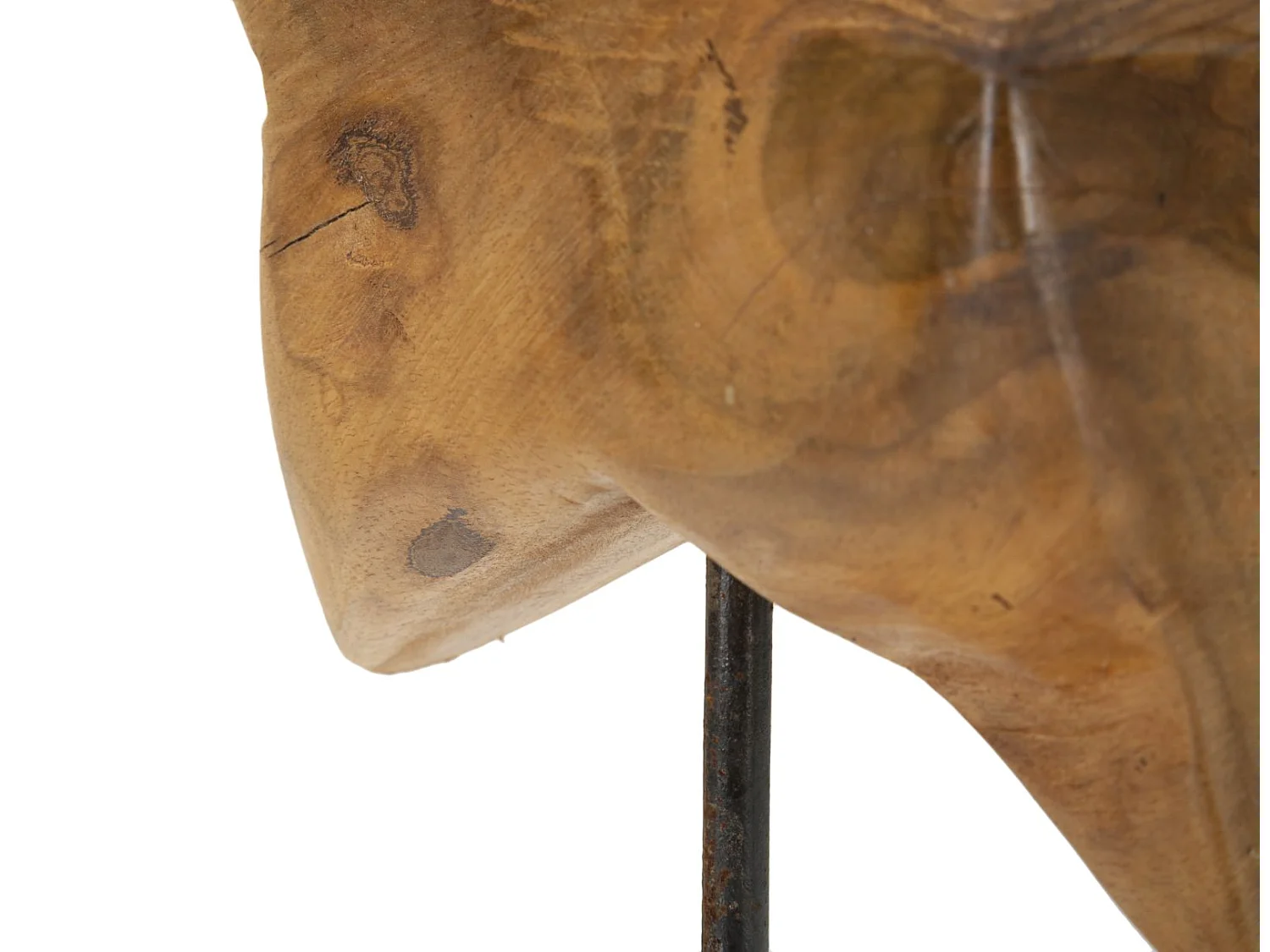 Scultura in legno marrone cm 28x12x42