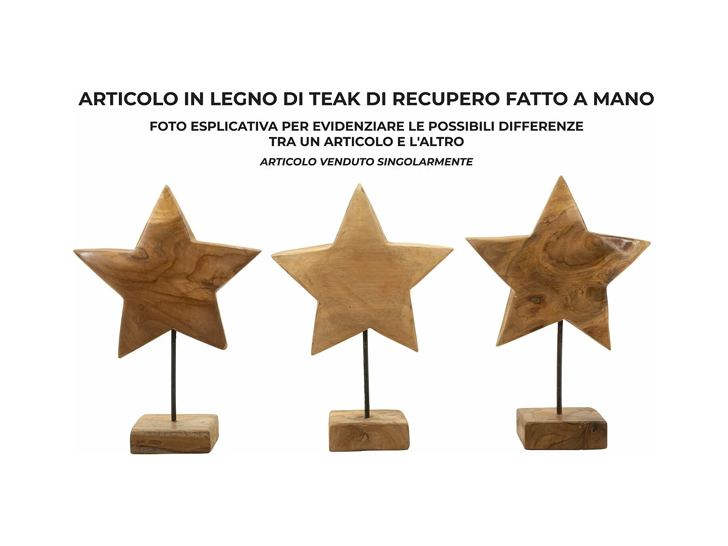 Scultura in legno marrone cm 28x12x42