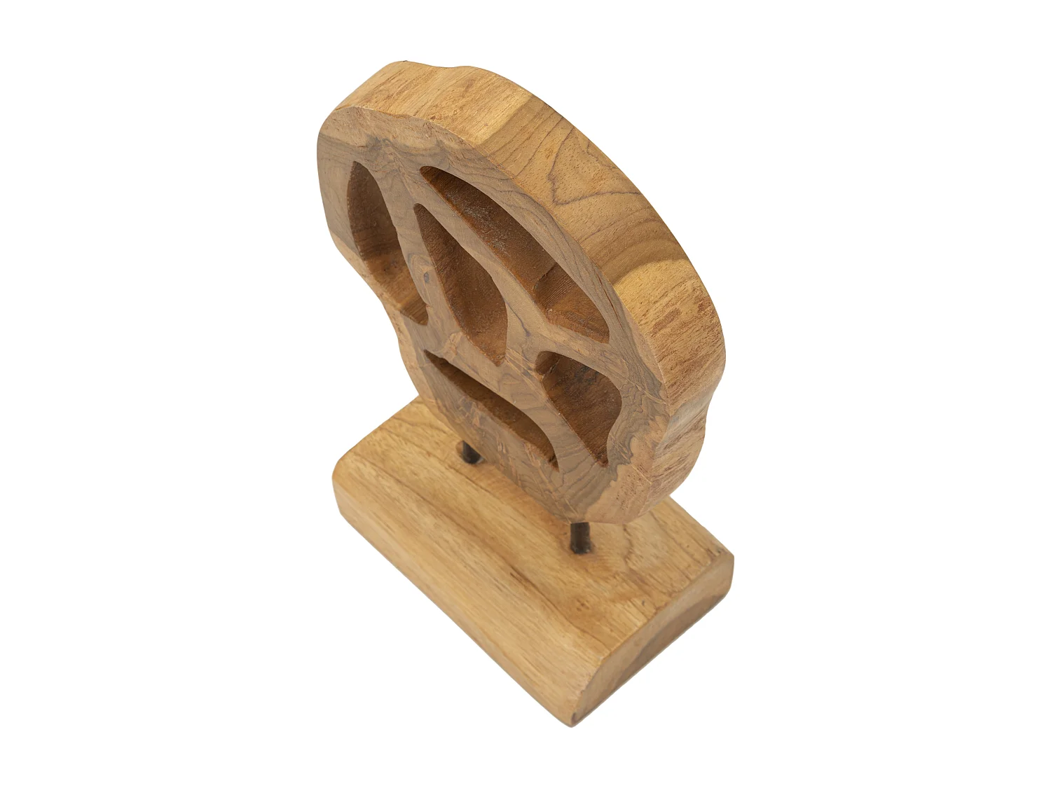 Objet Déco en Teck "Lubang" 27cm Naturel