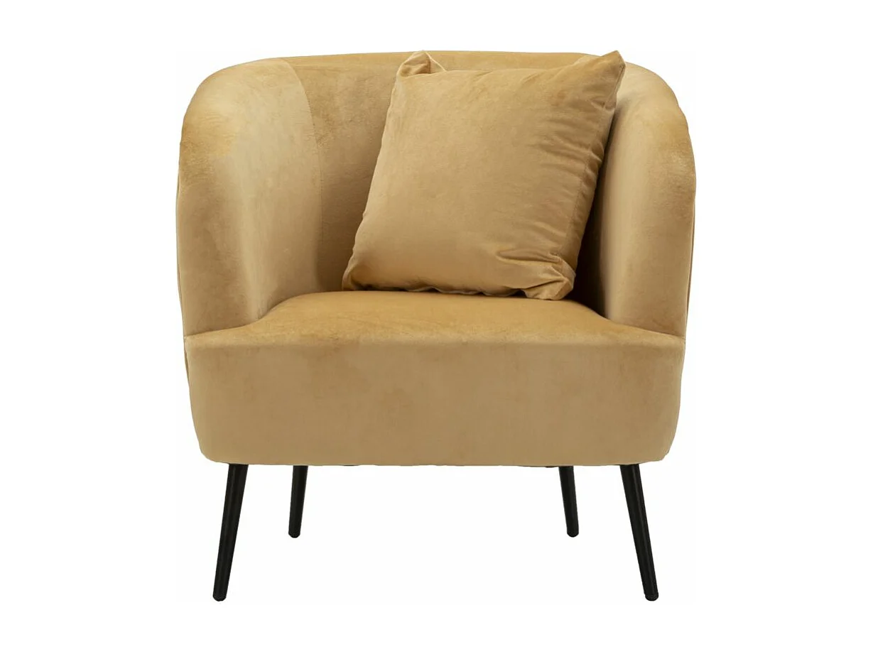 Fauteuil Imitation Fourrure "Soffy" 78cm Marron