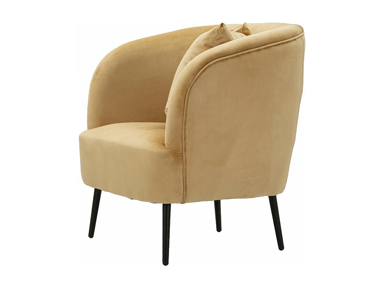 Fauteuil Imitation Fourrure "Soffy" 78cm Marron