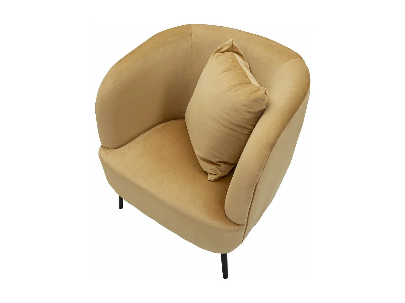 Fauteuil Imitation Fourrure "Soffy" 78cm Marron
