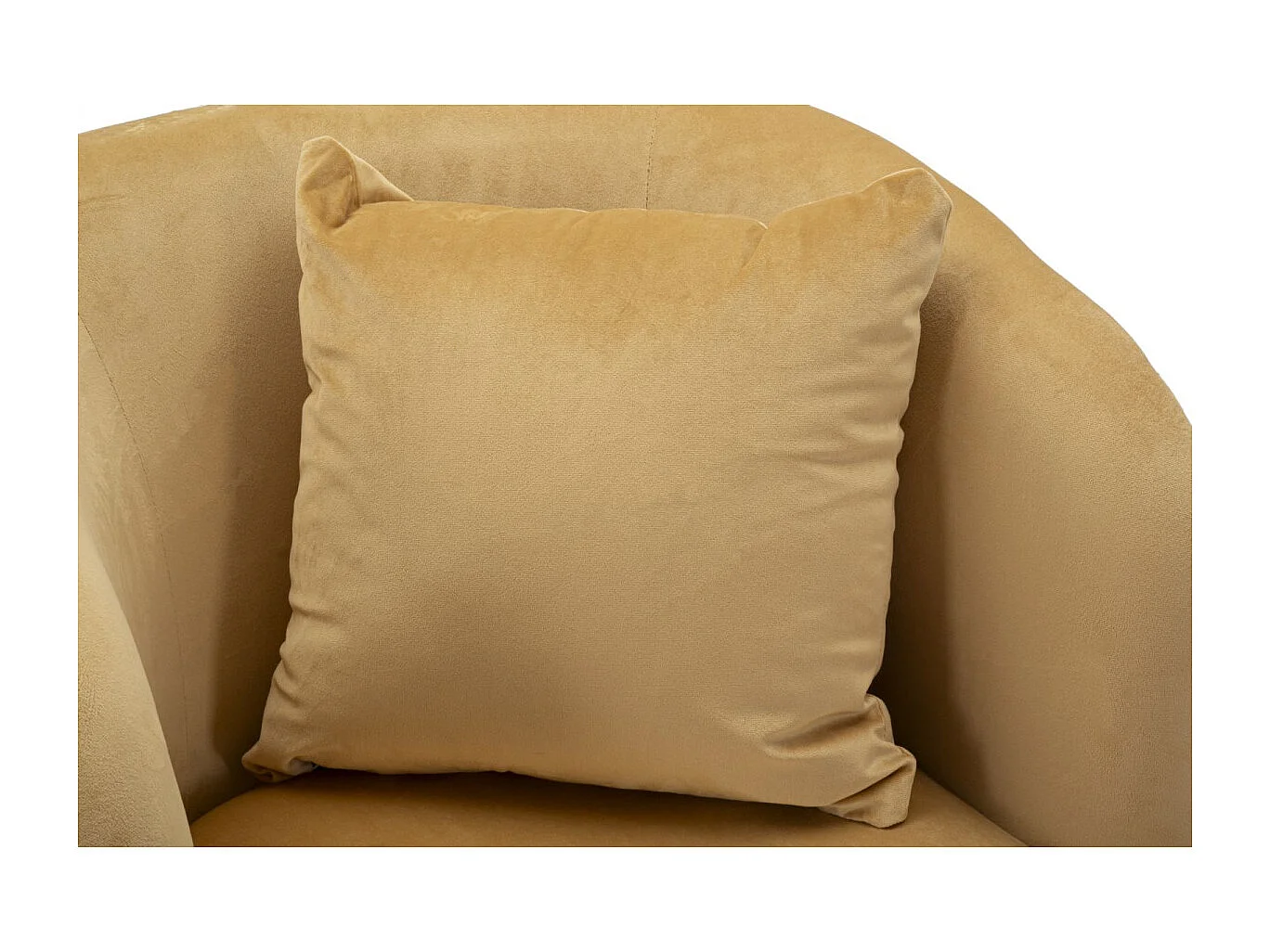 Poltrona in metallo nero e velluto con cuscino cm 73x66x78