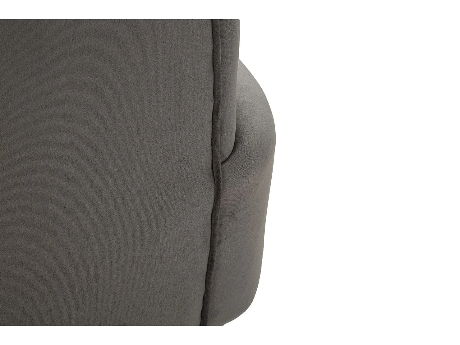 Fauteuil Imitation Fourrure "Soffy" 78cm Gris