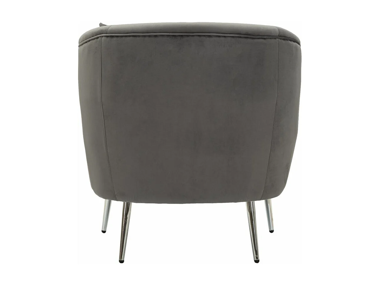 Fauteuil Imitation Fourrure "Soffy" 78cm Gris