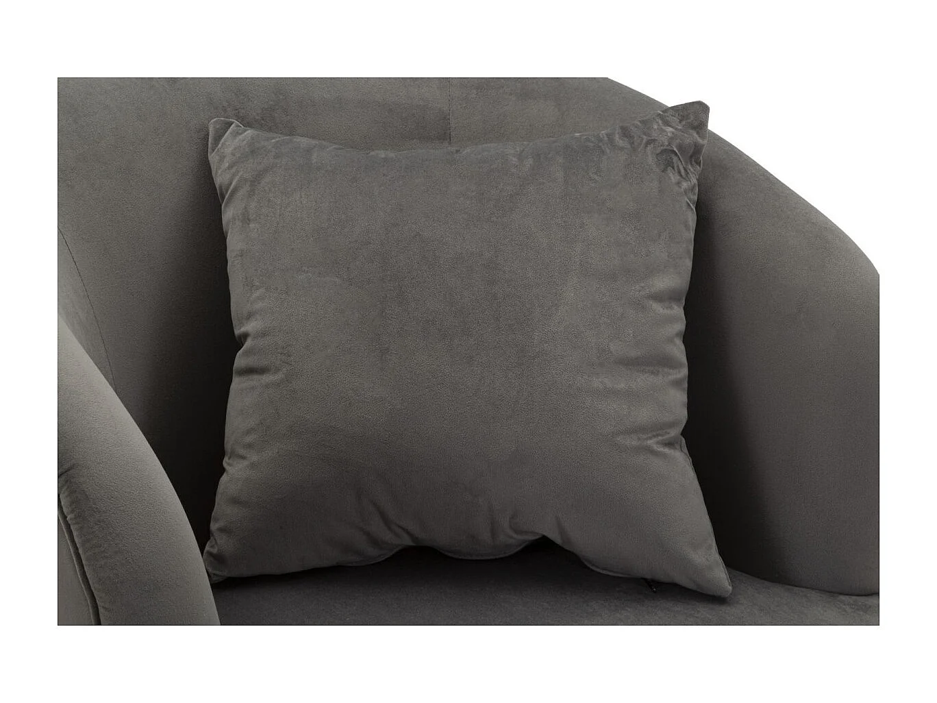 Fauteuil Imitation Fourrure "Soffy" 78cm Gris