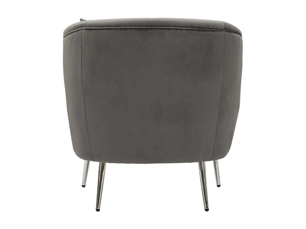 Fauteuil Imitation Fourrure "Soffy" 78cm Gris