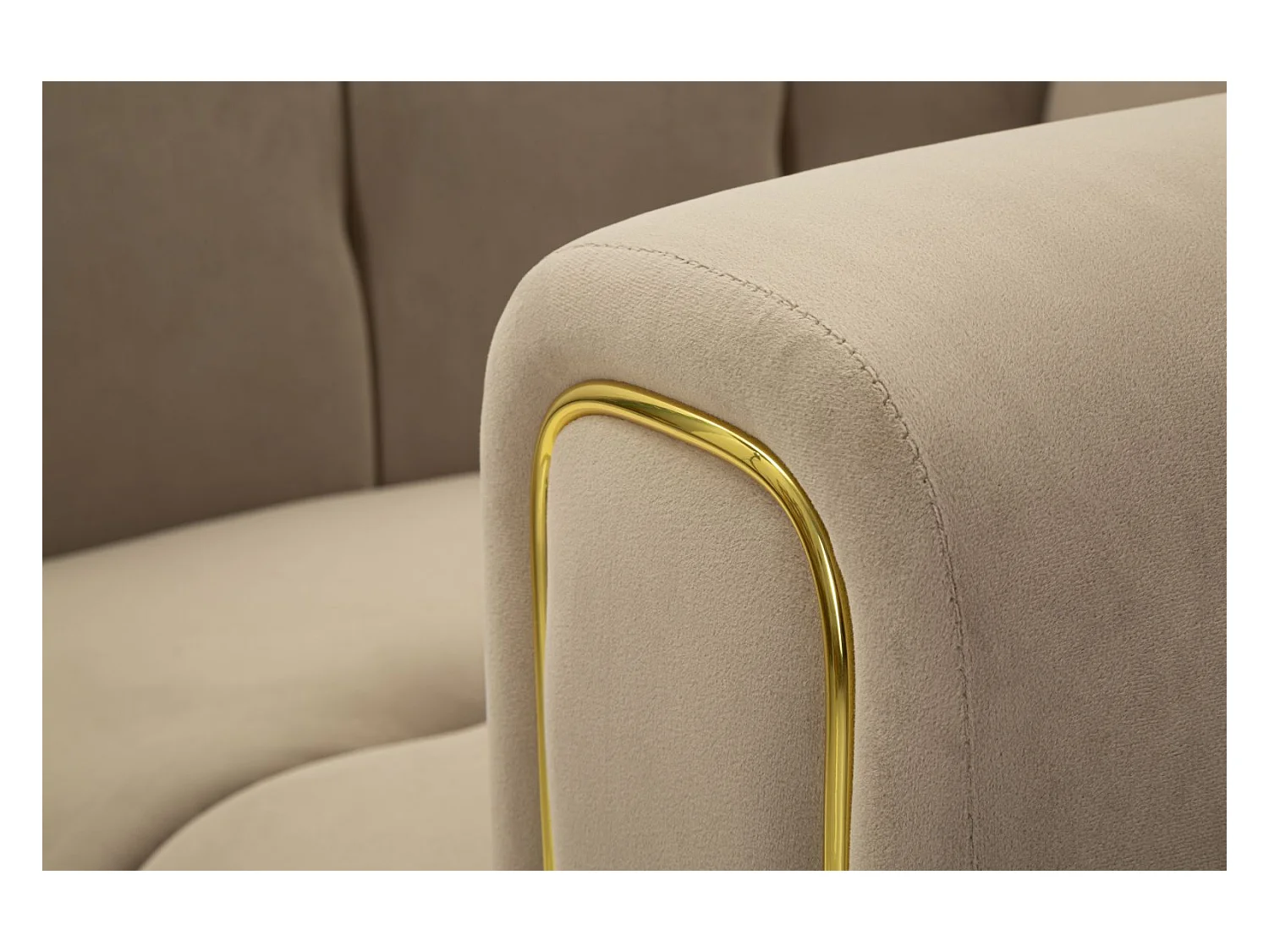 Fauteuil en Velours Matelassé "Alma" 97cm Gris