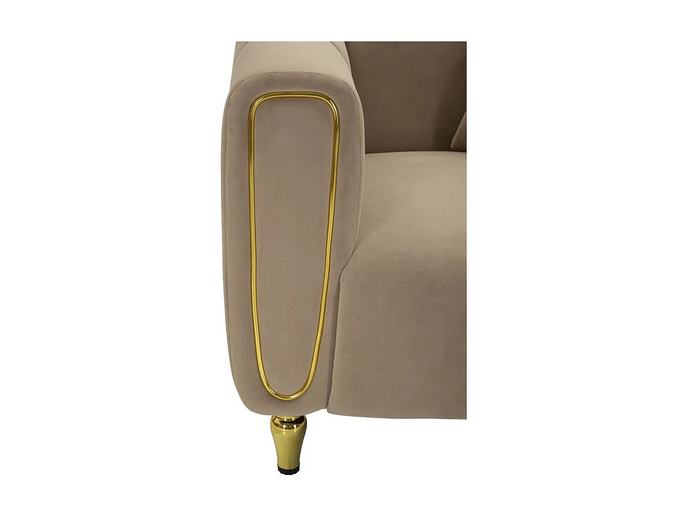 Fauteuil en Velours Matelassé "Alma" 97cm Gris