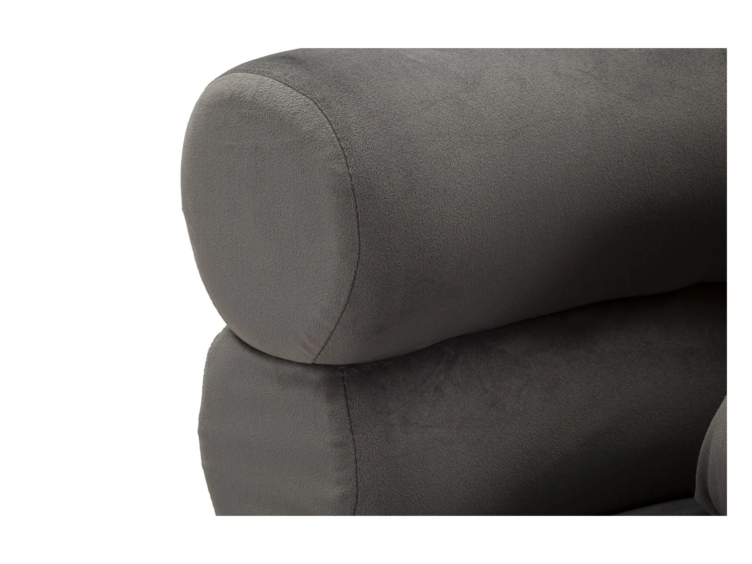 Fauteuil Imitation Fourrure "Soffy+" 85cm Gris