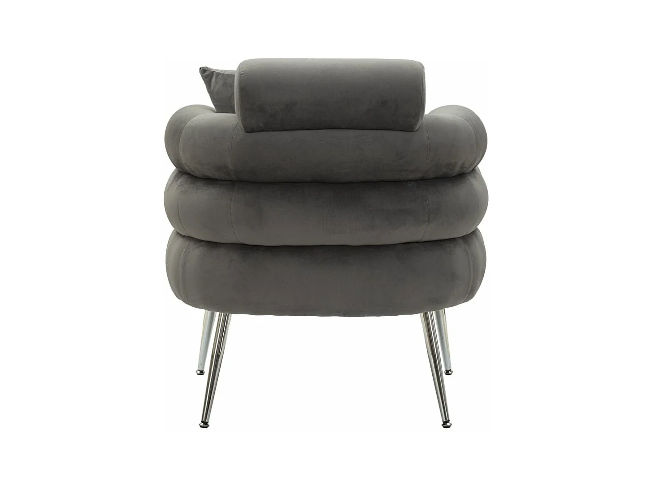 Fauteuil Imitation Fourrure "Soffy+" 85cm Gris