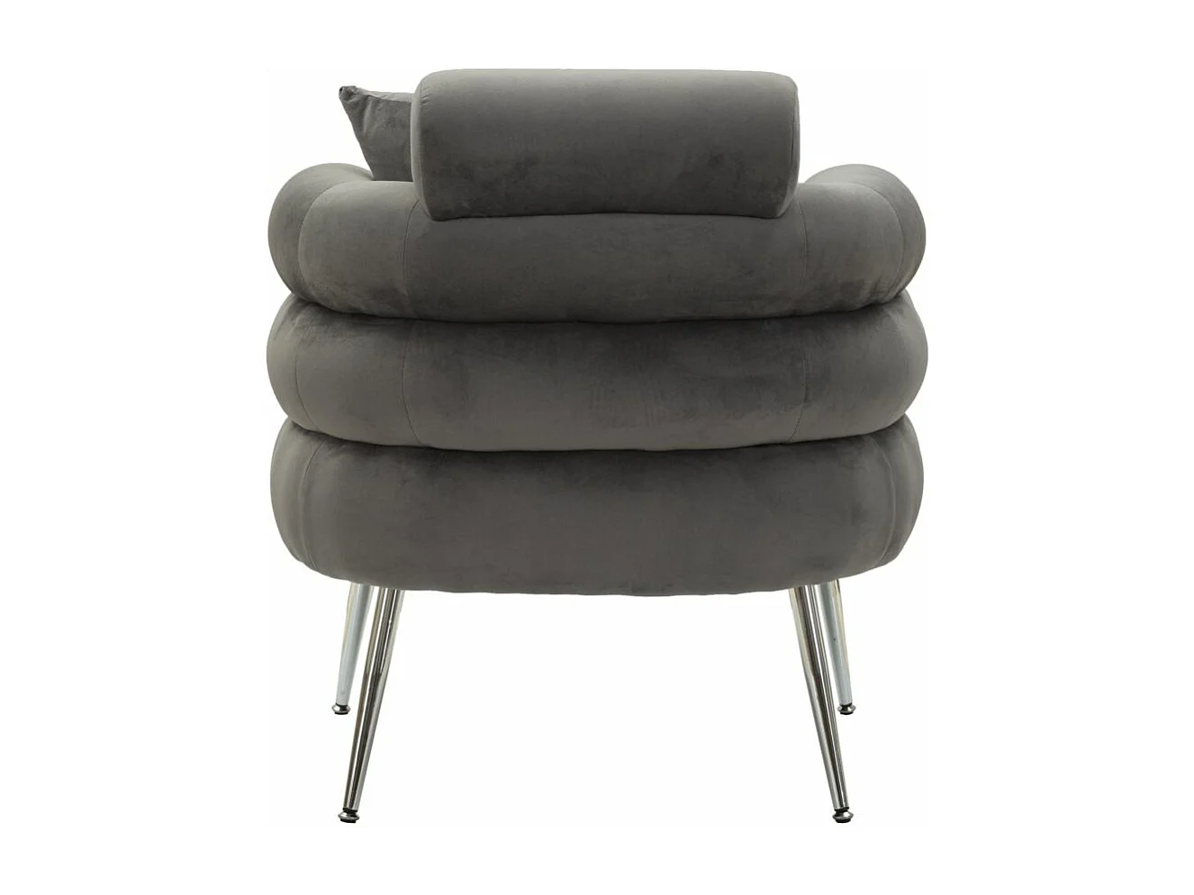 Fauteuil Imitation Fourrure "Soffy+" 85cm Gris