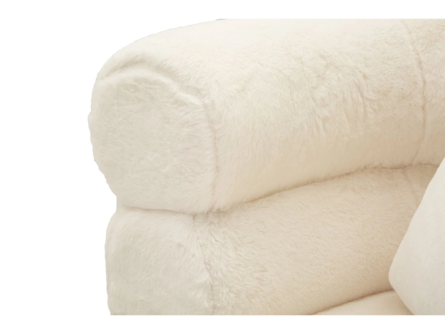 Poltrona in metallo dorato e tessuto bianco con cuscino cm 78x68x85