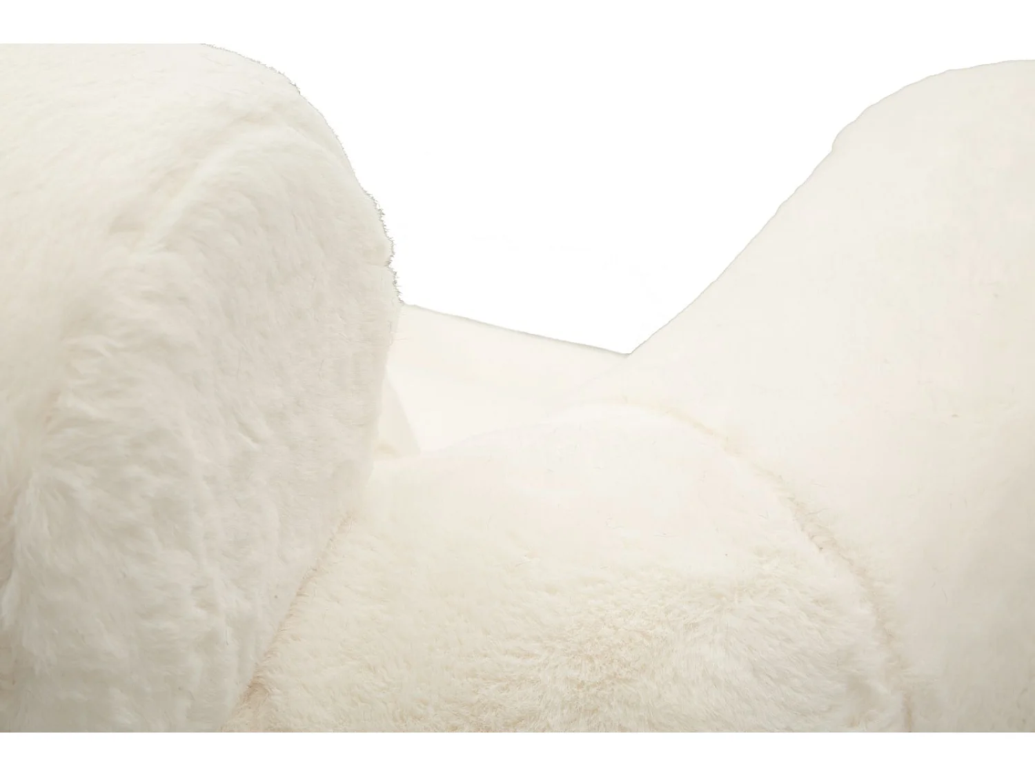 Poltrona in metallo dorato e tessuto bianco con cuscino cm 78x68x85