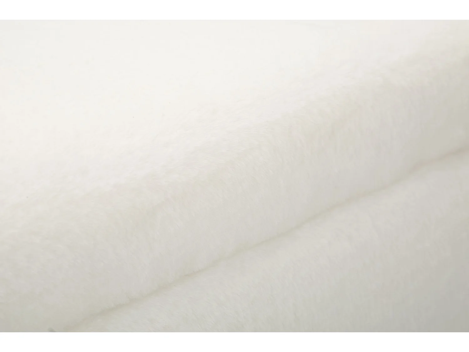 Banc Avec Rangement Imitation Fourrure "Soffy" 112cm Blanc