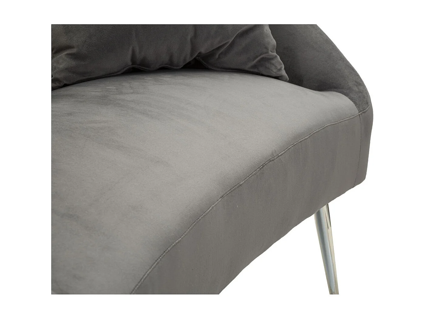 Canapé 2 Places Imitation Fourrure "Soffy" 137cm Gris