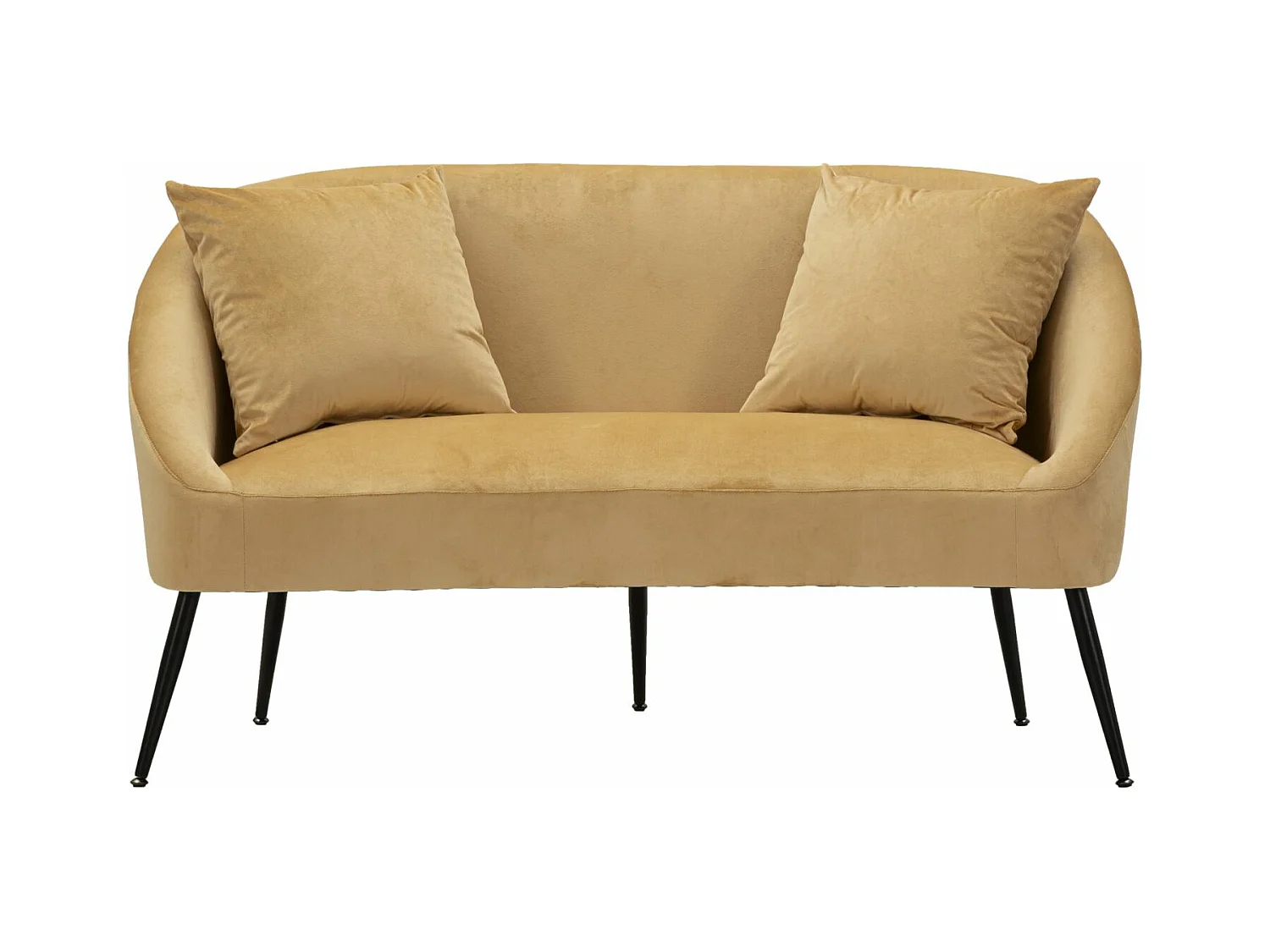 Canapé 2 Places Imitation Fourrure "Soffy" 137cm Marron