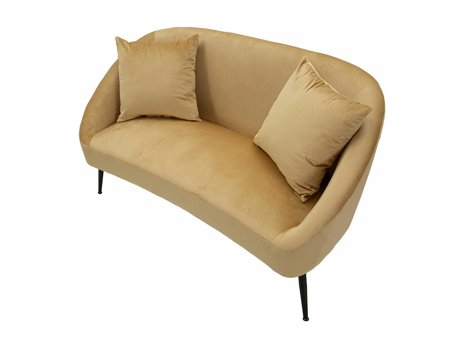 Canapé 2 Places Imitation Fourrure "Soffy" 137cm Marron