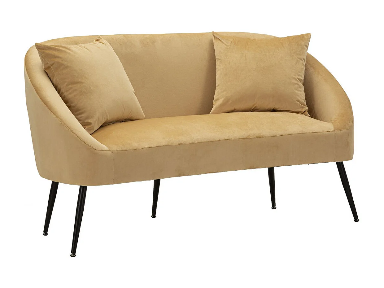 Canapé 2 Places Imitation Fourrure "Soffy" 137cm Marron