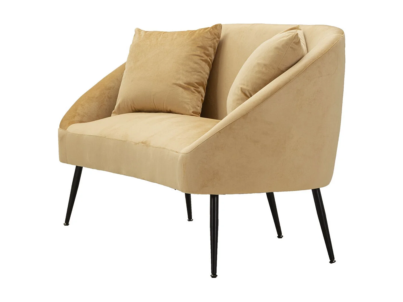 Canapé 2 Places Imitation Fourrure "Soffy" 137cm Marron