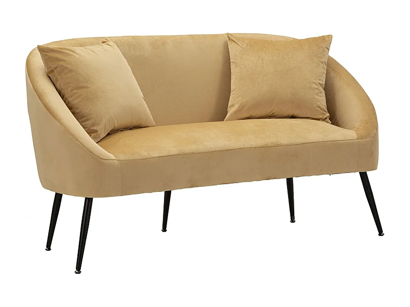 Canapé 2 Places Imitation Fourrure "Soffy" 137cm Marron