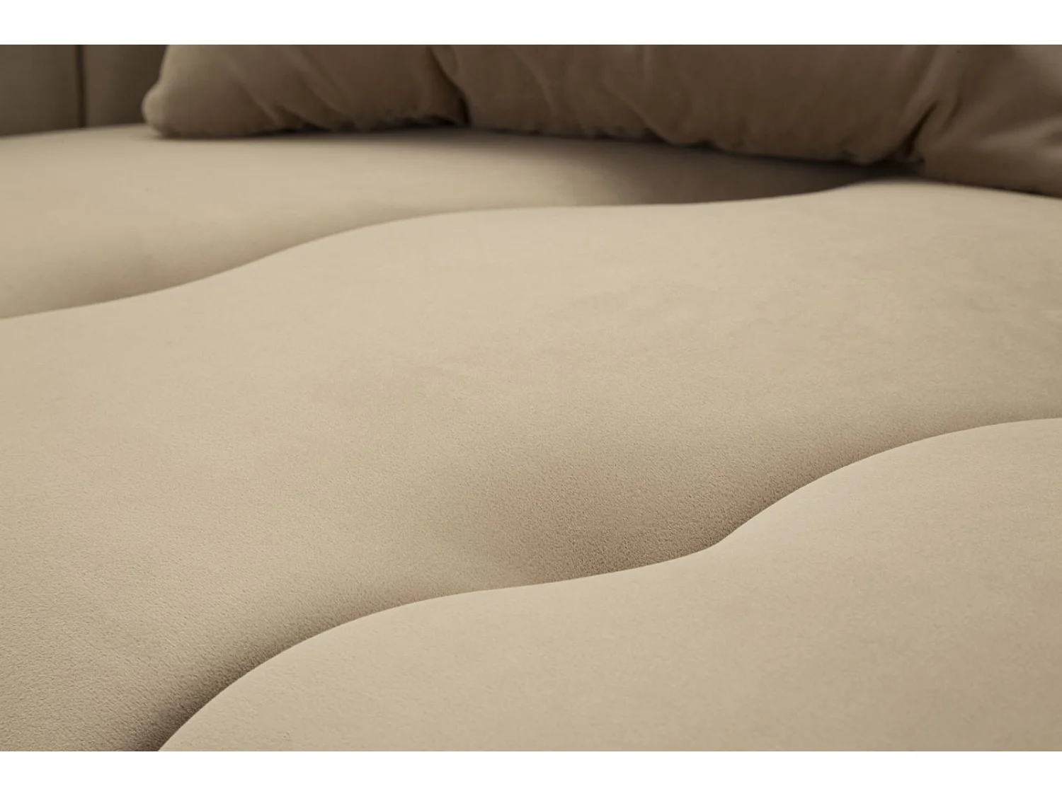 Canapé 2 Places en Velours Matelassé "Alma" 155cm Gris