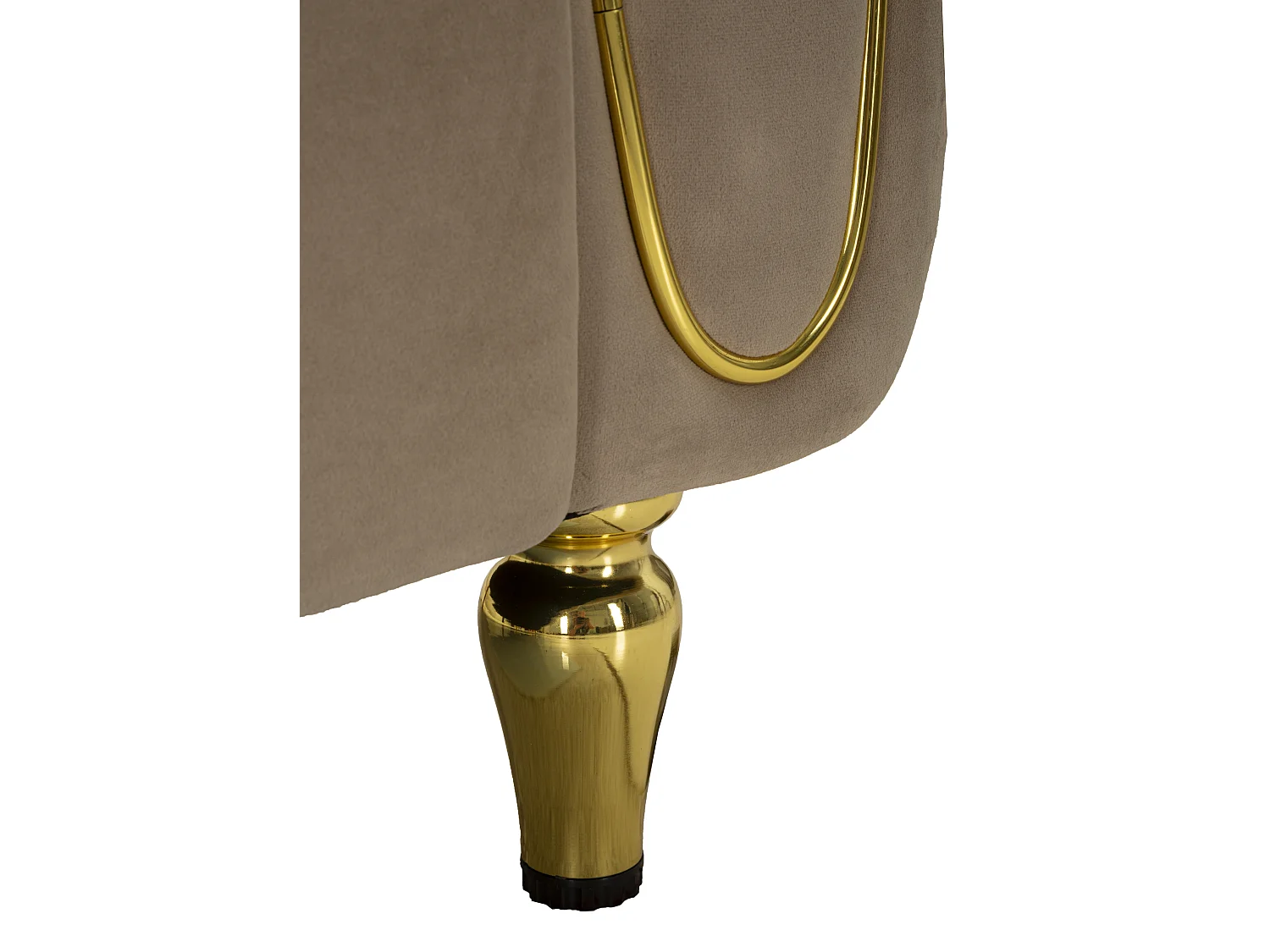 Canapé 2 Places en Velours Matelassé "Alma" 155cm Gris